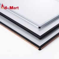 Cadre à encliquetage LED en aluminium ultra fin A1 A2 A3 A4 Panneau lumineux LED Affichage photo Boîtes lumineuses publicitaires