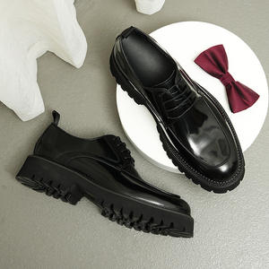 Chaussures en cuir pour hommes, modèle 2025 - Chaussures habillées formelles pour affaires avec boucles en cuir, chaussures habillées décontractées pour hommes - Product Image 3