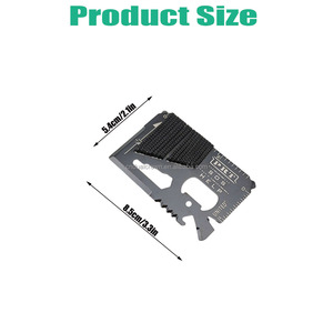 Kit Tascabile EDC Urban Stealth |   Multi-tool + Bussola con Ammortizzazione a <span class=keywords><strong>Olio</strong></span> + Fischietto Piatto in Acciaio Inox in Marsupio Tattico per Pendolari - Product Image 4