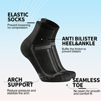 Chaussettes de sport personnalisées pour hommes, logo personnalisé, ventilation en maille, chaussettes athlétiques antidérapantes