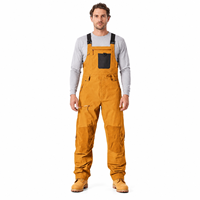 Salopette de travail imperméable renforcée avec bretelles réglables et plusieurs poches, pour neige, couleur et logo personnalisables, OEM ODM