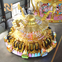 Manèges Nova Rides pour parcs d'attractions, fabricant de manèges pour parcs à thème, manège Flying Turntable, Hully-Gully, Golden UFO, manège de parc d'attractions