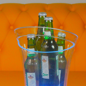 7 couleurs changeantes LED acrylique plastique <span class=keywords><strong>vin</strong></span> baril refroidisseur seau à glace Transparent Art déco Design pour le stockage 1-6L - Product Image 5