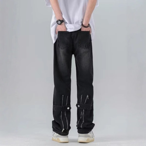 Jean en denim pour hommes obèses, coupe droite, avec détails de coutures, pour personnes <span class=keywords><strong>corpulentes</strong></span>, Fournisseur - Product Image 2