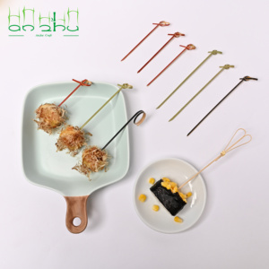 Phong cách mới tùy chỉnh thắt nút BBQ nướng tre xiên cho thực phẩm - Product Image 4