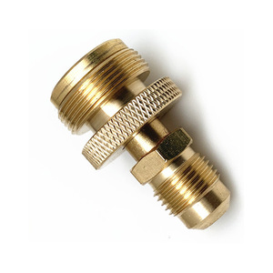 Brass 3/8 Male Flare To 1LB Gas Cylinder Adapter For Camping <b>Stove</b> Portable Outdoor Use - Product Image 1