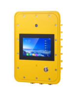 Téléphones SIP IP67, téléphone industriel d'urgence avec écran affichant la diffusion, téléphone étanche, solution SOS robuste