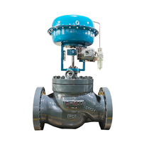 Vanne de régulation de débit pneumatique à commande automatique avec corps en acier inoxydable pour le gaz naturel, le GPL, le propane, la régulation de pression