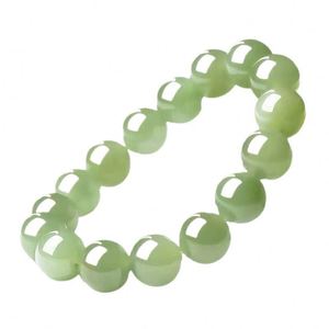 Chinese Style Green Agate Jade Stone <b>Beads</b> <b>Bracelet</b> Imitation Hetian Jade <b>Bracelet</b> <b>Men</b> Women's Aventurine Jade 8mm <b>Bracelet</b> - Product Image 5