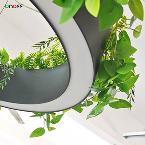 Lámpara de Arte de aluminio con anillo colgante Led decorativo de hierba <span class=keywords><strong>verde</strong></span> para restaurante, hotel, bar, <span class=keywords><strong>Biblioteca</strong></span> - Product Image 2