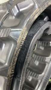 Maquinaria de construcción Pistas de goma para excavadoras Bulldozers Cargador Chasis Piezas de tren de aterrizaje-400*72,5*70 400*73/400 74 - Product Image 5