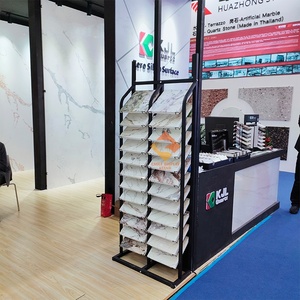 Hiện đại bán buôn đá thạch anh Rack hiển thị sàn gạch gốm kim loại kệ cho sàn gỗ vật liệu xây dựng triển lãm - Product Image 5