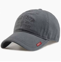 Gorra de Béisbol Personalizada de Alta Calidad Unisex de 6 Paneles de Sarga de Algodón con Logotipo Bordado en 3D y Letras en Relieve