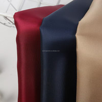 Stock 63 couleurs 100% tissu de doublure en viscose sergé de soie solide pour veste