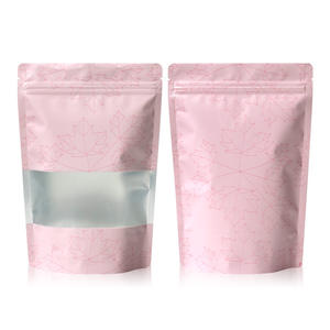 Bolsa colorida con cremallera de pie con ventana transparente Bolsa de embalaje de lámina mate para alimentos Snacks Candy Cookies - Product Image 6