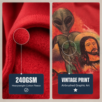 Sudadera con Capucha de Alta Gama, Estilo Urbano, con Estampado Digital DTG Personalizado, Retro, para Hombre