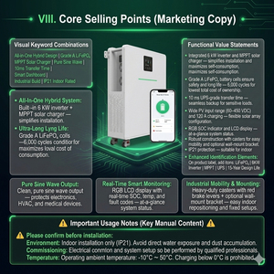 Sistema Inteligente de Almacenamiento de Energía RESSTORAGE, 16KWH, 10-20KW, Batería LiFePO4, Comunicación CAN, Todo en Uno, Montaje en Pared, IP54, 5 Años de Garantía - Product Image 1