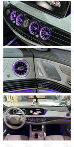 64 Colors Turbine Air Vent 4D Rotary Tweeter Door Ambient Light Speaker Cover for Mercedes Benz S-class W222 Interior Lighting - Product Image 5