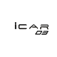Logo de coffre de voiture en alliage de haute qualité, modification extérieure, logo spécial en alliage pour l'accessoire Chery Icar 03