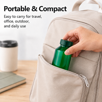 Bouteille d'emballage en capsule PET recyclable de 150 cc, design compact pour un poids de transport réduit et une faible casse