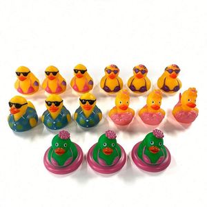 Summer Limited PVC Hollow Floating Multifunctional Toy for Children's <b>Bathing</b> Swimming Ring Rubber Duck Mermaid Pattern Ages 4-6 - Product Image 4
