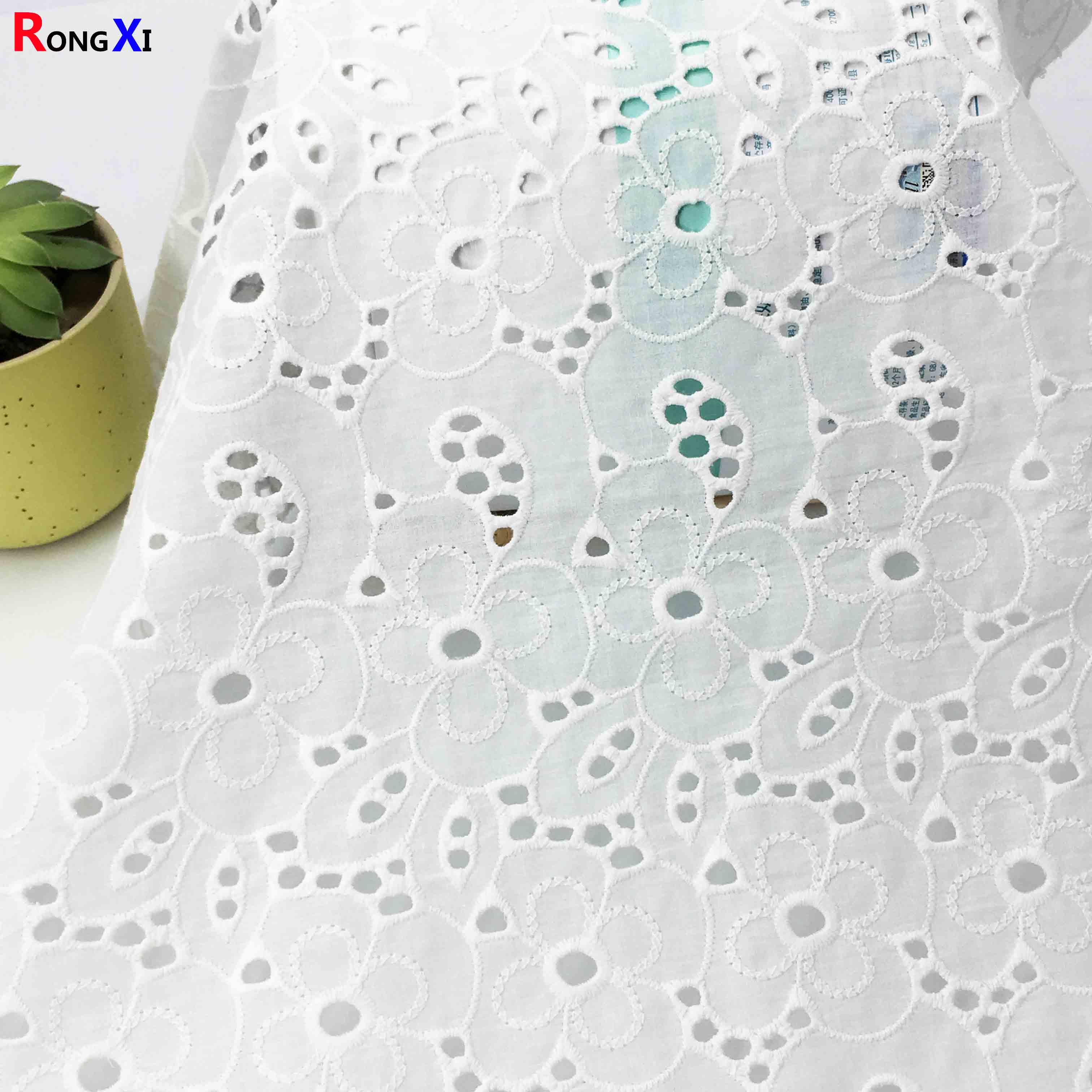 Африканская одежда RXF0607, хлопчатобумажная ткань с вышивкой, ткань из 100% хлопка