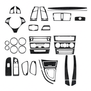 Adesivo Interno in Fibra di Carbonio per <span class=keywords><strong>BMW</strong></span> <span class=keywords><strong>Serie</strong></span> <span class=keywords><strong>1</strong></span> Coupé E82 E88 2008-2013 Kit Finiture Interne - Product Image 1