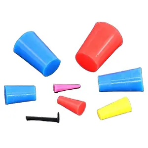 heat resistant Custom tapered silicone rubber stopper sealing plug tips for Masking Off Holes During Powder Coating Painting