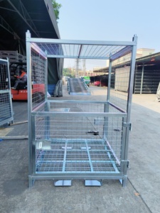 Solution de stockage verticale empilable en métal perforé, <span class=keywords><strong>bac</strong></span> de rangement durable en acier pour entrepôt, idéal pour la <span class=keywords><strong>logistique</strong></span> et la réduction de la consommation d'espace - Product Image 6