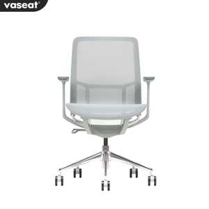 Cho vaseat hiện đại ghế văn phòng cao cấp trắng Nylon đương đại ngả xoay đồ nội thất phong cách kích thước nhỏ khách truy cập ghế - Product Image 2