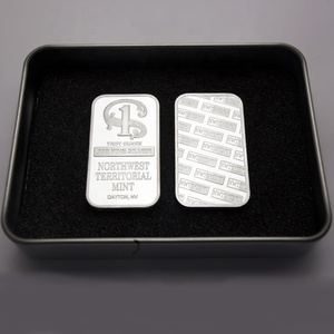FS-manualidades de Metal, forma rectangular, lingote plateado <span class=keywords><strong>999</strong></span>, barra de plata fina de 1 OZ - Product Image 3