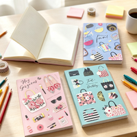 Carnet de notes personnalisé imprimé, gaufrage UV, débossage, reliure cousue, 180 feuilles, couverture rigide, papier sans bois, pour l'école et le bureau