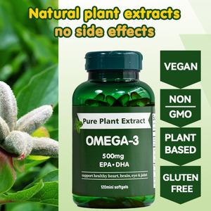 Cápsulas Blandas de Omega-3 Chinaherbs, Ricas en EPA y DHA, Suplementos para la Salud que Promueven la Salud del Cerebro y el Corazón, Salud Cardiovascular, Marca Privada - Product Image 3