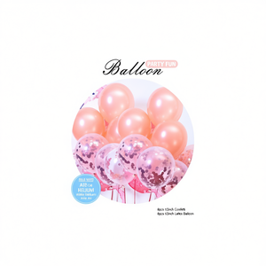 Ensemble de ballons amusants pour fête, 12 pouces, en latex, avec confettis, décoration de mariage, forme ronde - Product Image 1