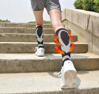 Chaussettes de décompression veineuses élastiques protège-jambes soutien de cheville de jambe de sport professionnel pour le bureau à domicile sédentaire