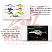 Leurre Artificiel Minnow Red Eyes 4cm 3.6g, Appât Dur Bionique pour Culter d'Eau Douce, Vente en Gros