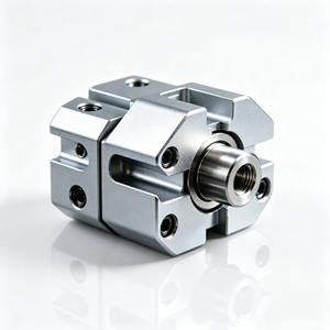 อุปกรณ์เชื่อมต่อแบบเอ็กเซนทริคที่ผลิตด้วยเครื่อง CNC อุปกรณ์อัตโนมัติ อะแดปเตอร์ยึด อุปกรณ์เสริมอะลูมิเนียมที่มีความแม่นยำสูง ชิ้นส่วนเครื่องจักรกล - Product Image 1