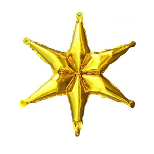 Palloncini in pellicola di alluminio a forma di stella esagonale monocolore per la decorazione di <span class=keywords><strong>Capodanno</strong></span>, Vigilia di Natale e feste di Natale - Product Image 2