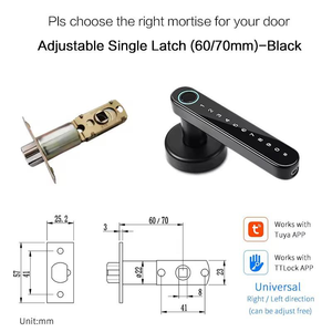 Factory Price Biometric Finger Print <strong>Door</strong> Lock Apartment Home Room Security Keyless Lock App Smart <strong>Door</strong> Lock - Product Image 6