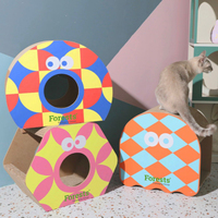 OEM/ODM Cat Condo Karton Wellpappe Cat Cardboard House mit Scratcher