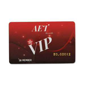 VIP Tarjeta de código de barras de la tarjeta de regalo con código de barras y estampado de número de <span class=keywords><strong>serie</strong></span> - Product Image 1