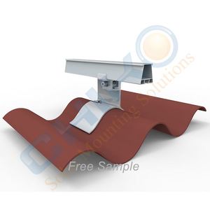 Système de fixation solaire en acier inoxydable certifié CE pour tuiles de toit, compatible avec les panneaux solaires photovoltaïques en silicium polycristallin pour la maison - Product Image 5