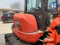Excavadora de cadenas usada de 6 toneladas Kubota KX161, miniexcavadora japonesa original para trabajos de construcción