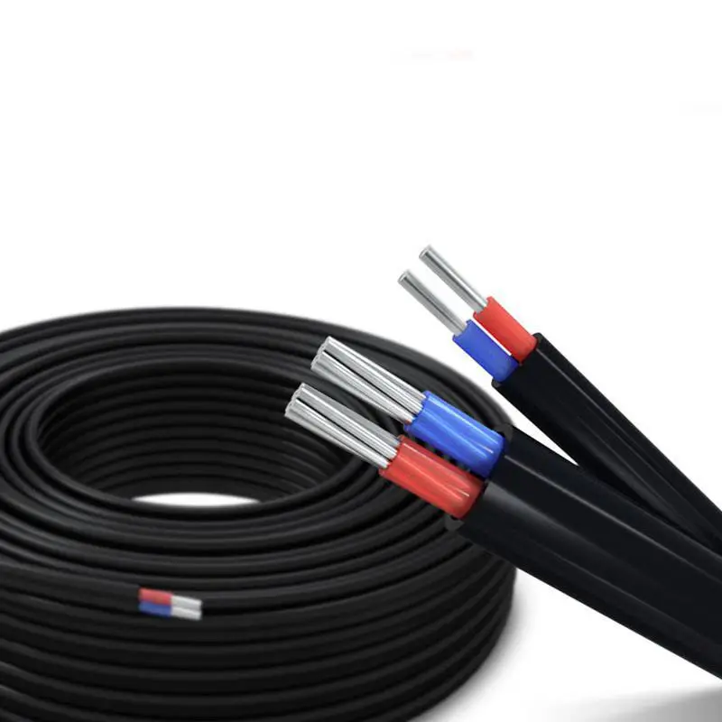 Outdoor Wire Sunscreen Anti-aging 2 Core Aluminum Core 0/2/4/6/16 AWG household Waterproof Electrical Cable