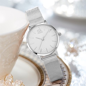 Minimalist <strong>Women</strong> Quartz <strong>Watch</strong> Mesh Stainless <strong>Steel</strong> <strong>Strap</strong> 30mm Ultra Slim Ladies Wristwatch Top Seller for Global Distributor OEM - Product Image 2