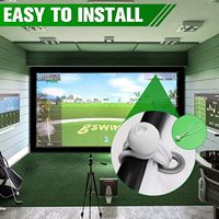 Toile de frappe de golf durable pour simulateur de golf – Taille et logo personnalisables