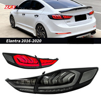 Feux arrière LED LKS pour Hyundai Elantra 2016-2021, ensemble de feux arrière de voiture, mise à niveau du design Genesis, accessoires de feux arrière