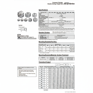 Cylindre compact pneumatique SMC JCQ16-15 pièces pneumatiques de haute qualité - Product Image 1