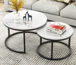 Juego de Mesa de Centro de Alta Calidad, Muebles de Sala de Estar de Lujo en Oferta, Diseño Duradero, Moderno, Marco de <span class=keywords><strong>Madera</strong></span> Ovalado - Product Image 2