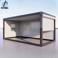 Maison conteneur mobile moderne de 20 pieds avec volet roulant, porte portable préfabriquée, boîte de garage en acier pour salle de bain